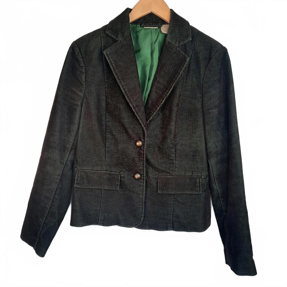 Ruff Hewn Women's Lined Corduroy‎ Blazer Jacket Size Large